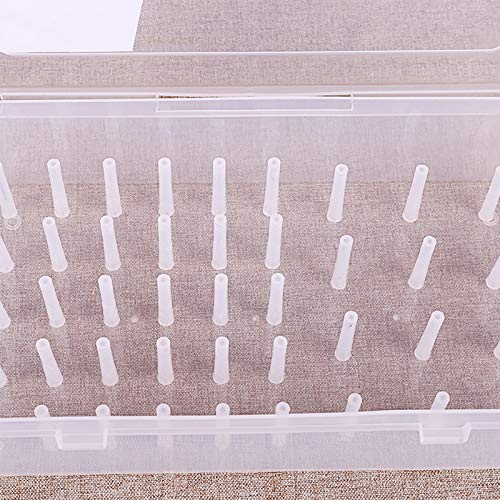 Caja De Carrete De Plástico De La Máquina De Coser Caja Para 42 Hilo de Bobina, Caja De Almacenamiento Fácil Organización